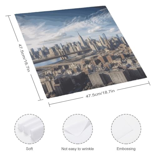 Servilletas de Tela Cuadradas Blancas 6 PCS miniatura 2