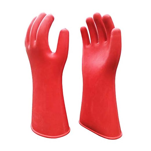 Electrical Insulated Lineman Rubber Gloves Electrician High Voltage Hand Shape Waterproof Safety Protective Work Gloves 12KV Insulating for Man Woman
