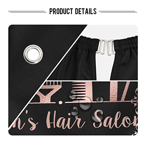 Capa de barbero personalizada color oro rosa 65 x 55 pulgadas miniatura 4