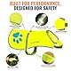 SafetyPUP XD Hund Warnweste, Größen passen Hunde 14 lbs bis 130 lbs Neon Gelb Mittel