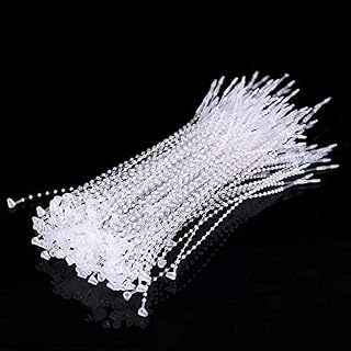5 Inch Beaded Adjustable Loop Tie Fasteners, 1000 Pcs- Natural