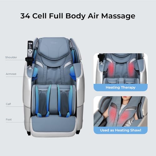 Titan Rejūv 4D l Black l Full Body Massage Chair l SL Track l Intelligent Health Detection l Ai Series l Voice Recognition l Soothing Heating Therapy l Zero Gravity Reclining l Space Saving - Image 7