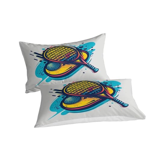 Housse de couette tennis 3D parure de lit 140x200 microfibre