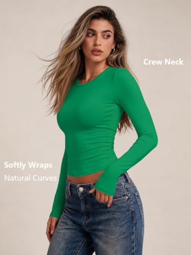 Image of Trendy Queen Womens Long Sleeve T Shirts Fall Fashion Basic Y2K Tops 2026