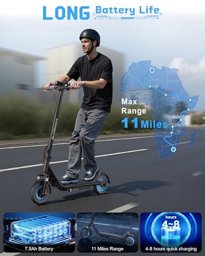 MEGAWHEELS Electric Scooter for Adults with Suspension,