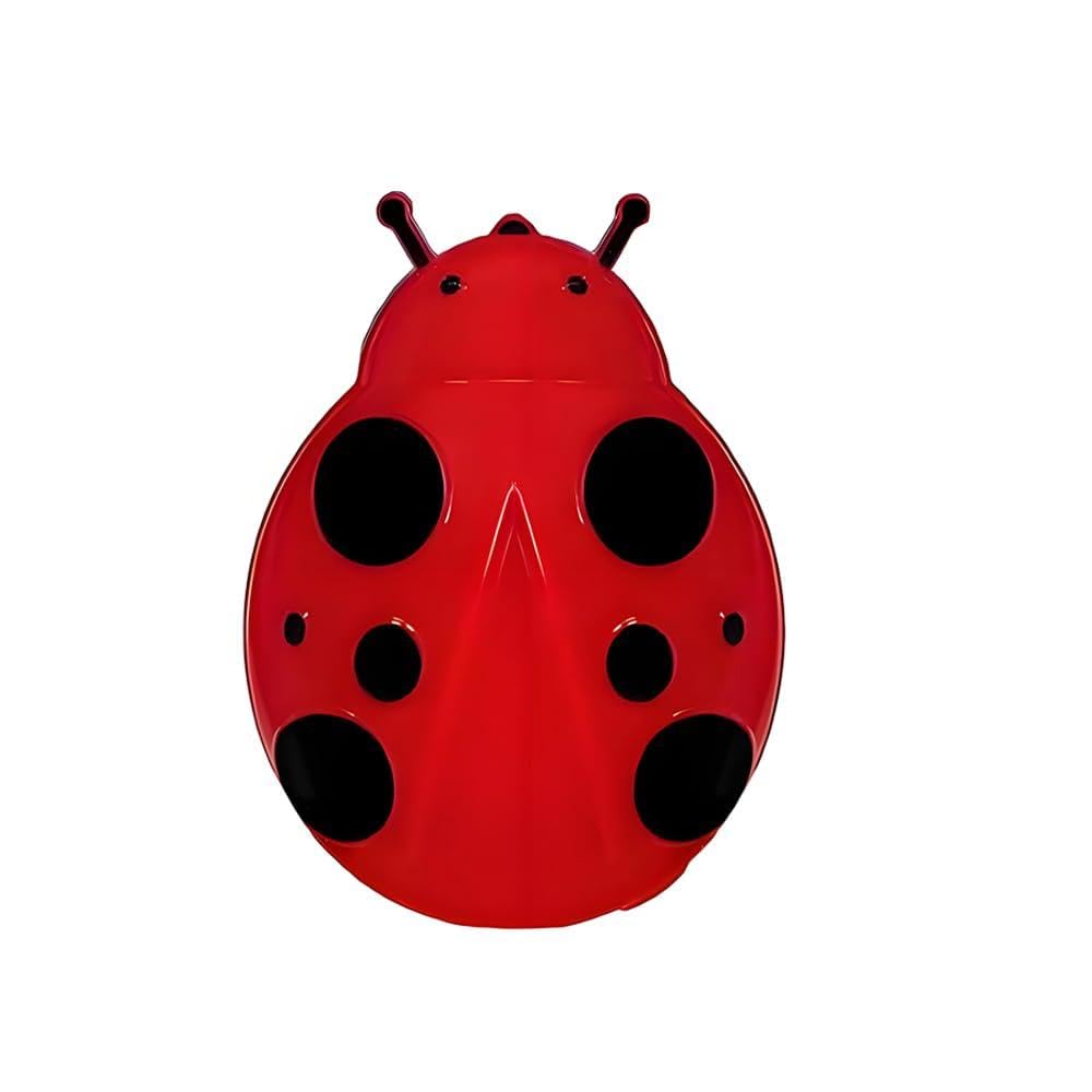 WRQIOO LED Night Light Ladybird, LED Night Light with Sensor, LED Night Light Plug in Wall, Red Night Light, Ladybird Design(Red)