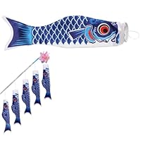 1 Packung Koi-Fisch mit Schwenkdesign, Windmühlen-Design, 3D-japanischer Karpfen-Streamer, hängende Flagge für den Außenbereich, Dekoration für Außenwände, Bäume, Vorderterrasse, Rasen, Garten