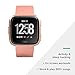 Fitbit Versa Smart Watch, Peach/Rose Gold Aluminium, One Size (S & L Bands Included), Heart Rate Monitor