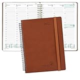 POPRUN 2022 Planner Weekly and Monthly 6.5' x 8.5' - Agenda 2022 with Hourly Time Slots, Monthly...