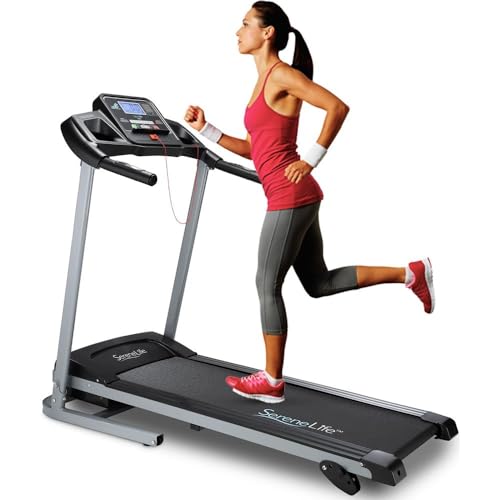 Folding Treadmill Exercise Running Machine – Electric Motorized Running Exercise Equipment w/ 36 Pre-Set Program, 3 Incline Level, Bluetooth Music/App Support – Home Gym/Office – SLFTRD418