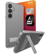 ZAGG Crystal Palace Samsung Galaxy S25+ Case with Kickstand - Crystal Clear, 13ft Drop Protection...