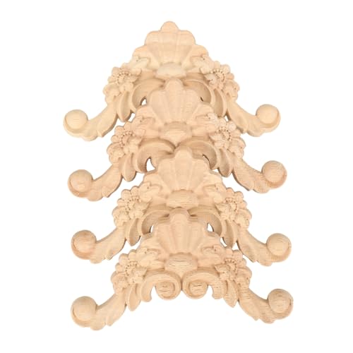 Apliques para muebles de madera de roble PRETYZOOM diseño elegante 4 piezas