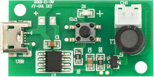 Image of DC 5V USB Ultrasonic Humidifier Atomizing Module 108KHz Spray Diffuser Mist Maker with Micron Aperture and Driver Board for Aromatherapy Air Purifier Pack of 3