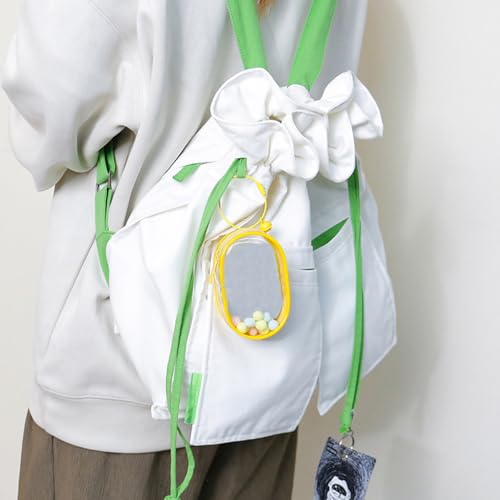 Image of Clear Figure Display Bag with Keychain, Mystery Box Mini Figures Carrying Case Bag Pouch Keychain Charms for Collectibles