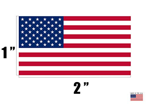 Rogue River Tactical Pack Of 6 Usa Flag Stickers United States Work Hard Hat Biker Helmet Stickers Decals Toolbox 1\X 2\ #TOP3