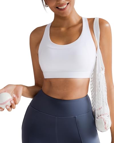 Image of RUNNING GIRL Sports Bras for Women High Support,Racerback Supportive Molded Cup Sports Bra with Sewn in Pads