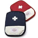 Empty First Aid Bag Emergency Kit - 2Pcs Travel Size Survival Kit Small Medicine Bag Office First Aid Kit Paramedic Bag Outdoor First Aid Kit for Car - Home First Aid Bags Empty Medicine Bag - BURIUS