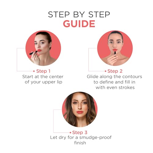 Image of Oshea Colors HD Matte Finish & Highly Pigmented Long Lasting Creamy Lipstick | Lightweight Formula Enriched with Castor Oil, Shea Butter & Jojoba Seed Oil | Free from Paraben - (Peachy Lips 11) 1.2g
