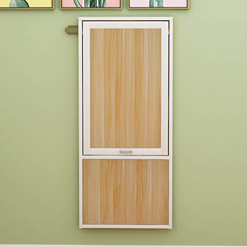 Espace de travail compact : bureau mural pliable en bois blanc 80cm