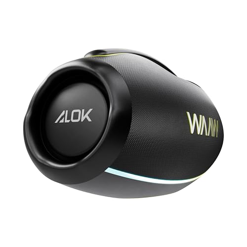 WAAW by ALOK Caixa de Som HYPERBOOM 1000 Bluetooth, À Prova D'Água, Até 12h de Autonomia, Tecnologi