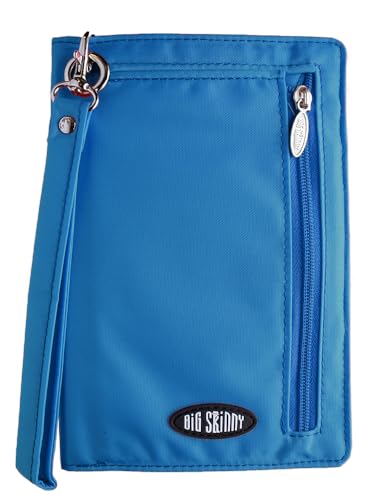 RFID Blocking Nylon Plus-Sized MyPhone Wallet with Wrist Strap, Ocean Blue2