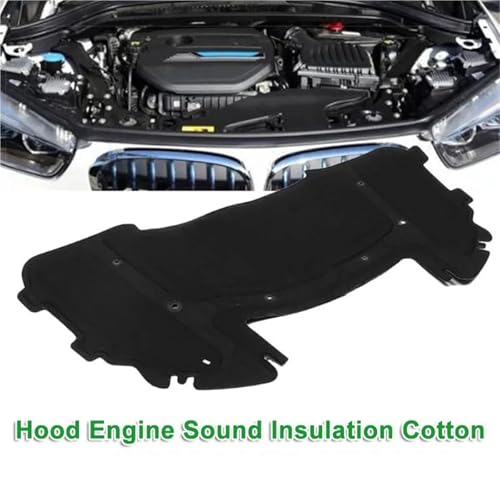 Tapis thermique avant pour BMW E90 capot moteur isolant noir - 5