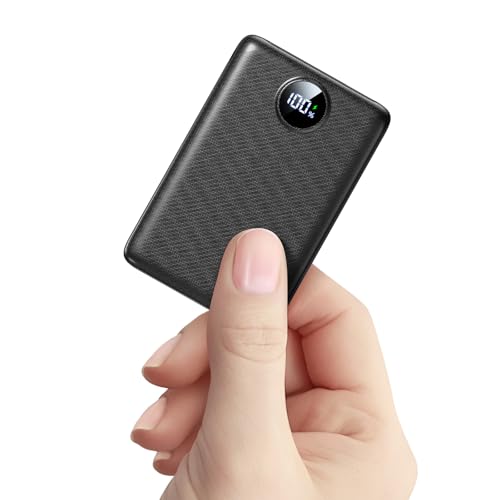 Power Bank 10000mAh Fast Charging 22.5W Portable Charger USB-C Input & Output PD 3.0 QC 3.0 External Battery Pack with LED Display Compatible with iPhone 17 16 15 14 13 12 Pro Max and More
