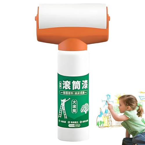Rollo De Pintura Blanca Para Pared Genérica | Pintura Para Yeso - Esenciales Para La Renovación Doméstica A Base De Aceite Sin Olor Para Baño Y Cocina De Propiedad Alquiler