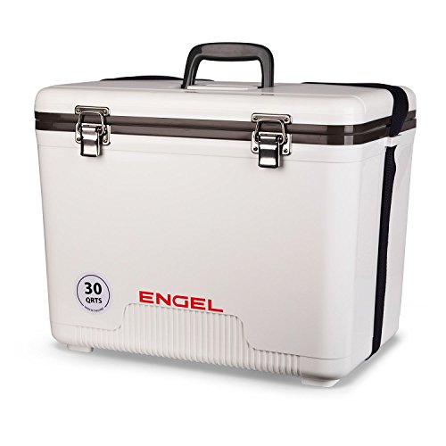 Engel Uc30 30Qt Leak-Proof, Air Tight, Drybox Cooler And Hard Shell Lunchbox For Men And Women In White #TOP2