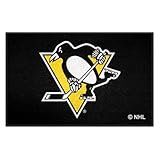 FANMATS 10272 Pittsburgh Penguins Starter Mat Accent Rug - 19in. x 30in. | Sports Fan Home Decor Rug and Tailgating Mat