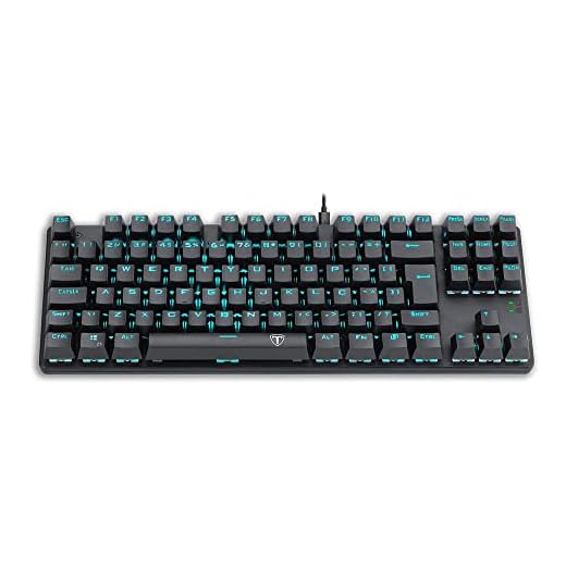 Teclado Mecânico Gamer T-Dagger Bora Switch Outemu Mk2 Blue Led Azul Abnt2 - T-Tgk313-Blue