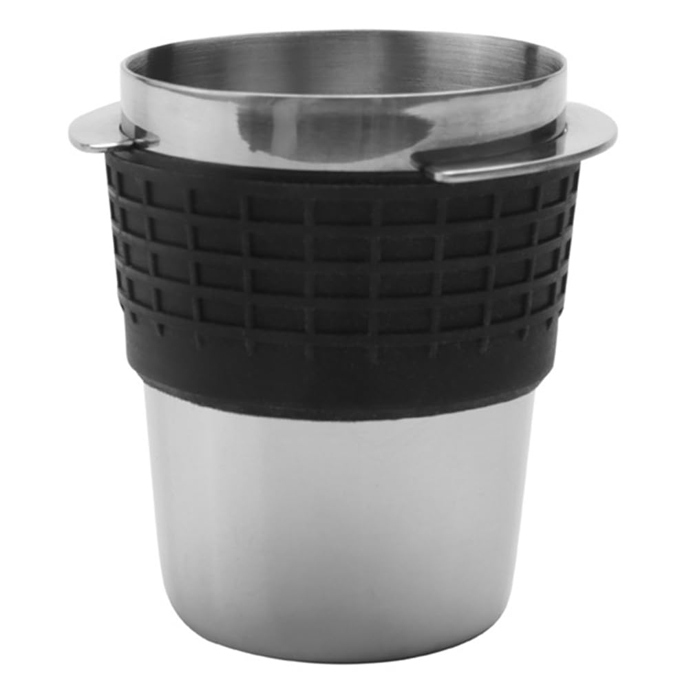 CTRLZS 58mm Coffee Dosing Cup Sniffing Mug for Espresso Machine Wear Stainless Steel Coffee Dosing Cup-Silver Easy Install Easy to Use