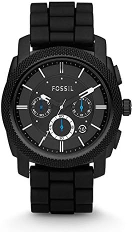 FOSSIL Machine Watch for Men, 45mm Quartz Chronograph Movement with Stainless Steel or Leather Strap