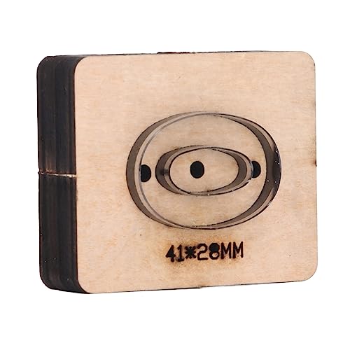 Number 0 Shape Leather Punching Die, Alloy Steel Cutting Mould for Leather Cardboard Rubber, 41x28mm Size, DIY Craft Tool with Cutting