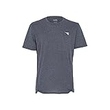Secado rápido. Diadora 102173154 SS Camiseta, Hombre, 80013-Negro, EU S-US XS