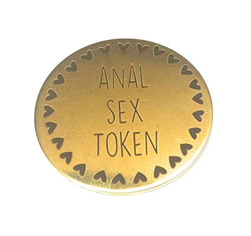 Sex Token, Brass Engraved Token, Valentine's Gift, Bedroom, Game, Sexy, Blow Job, Steak and Blow Job, Anal, Eat Out, (Anal Sex Token)