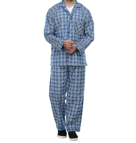 Up2date Fashion Men's Woven Pajamas, PJ Set, Top & Pants Loungewear