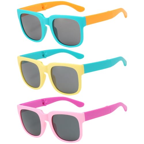 La Mejor Lista de Gafas de sol para Bebé - solo los mejores. 42 BESPORTBLE Gafas De Sol Plegables Para NiñOs DiseñO ÚNico De Estilo HongkonéS ProteccióN Uv 3 Colores Elegantes Lentes Ligeras Y Resistentes Perfectas Para Actividades Al Aire...