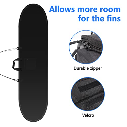 Surfante Longboard Day Surfboard Bag,Surfboard Cover Surf Travel Bag For Outdoor,Black, 8'0'' #TOP2