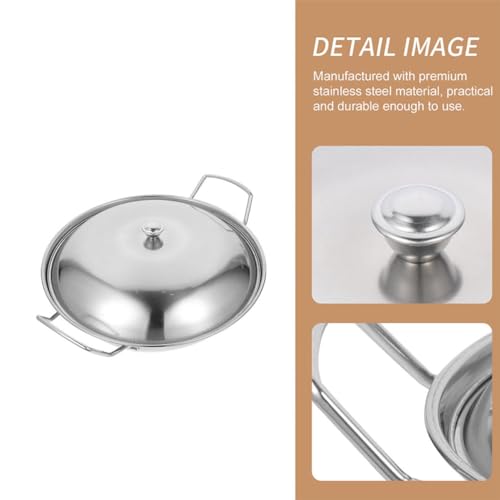 Tapa para Wok de acero inoxidable gruesa y antiadherente miniatura 5
