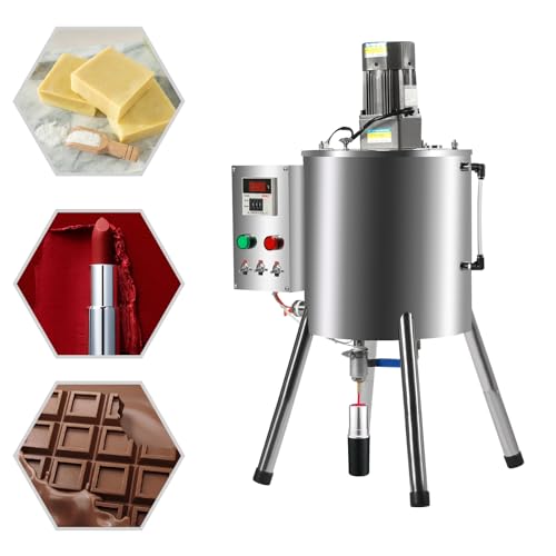 CILDON Heating Mixing Filling Machine, 30L Stirring Tank Lipstick Paste Filler, 110V Heating Lipstick Mixing Filling Machine, 0-300? Adjustable for Lipstick, Shoe Polish Etc(20-45 Bottle/Min)