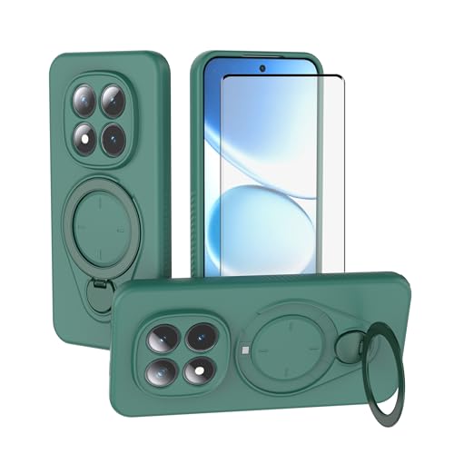 Coque Xiaomi Redmi Note 15 Pro Plus 5G béquille rotative 360 protection TPU fin