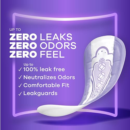 Image of Always Discreet Adult Incontinence & Postpartum Liners for Women, Size 2, Very Light Absorbency, Long Length, 44 Count x 3 Packs (132 Count Total) (Packaging May Vary)