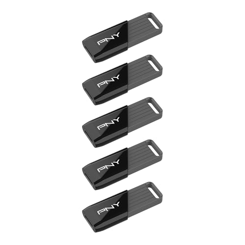 Image of PNY 32GB Attache X USB 3.2 Gen 1 Flash Drive, Advanced Performance Up to 130MB /s Read, Everyday Data Store & Transfer, Reliable Portable Storage, Durable, Type-A, Computers, Laptops, Desktops, 5-Pack