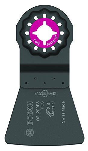 BOSCH Starlock Multi Tool Scraper, Long Oscillating Tool Blade for Removing Caulk and Sealants, Carbon, 2 Width (OSL200FS)