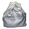Michael Kors Jet Set Travel Large Chain Shoulder Tote bundled with Travel Trifold Wallet (Signature MK Black)