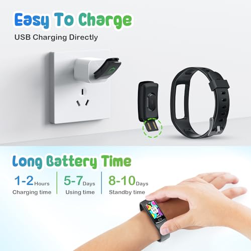 Smart-Fitness-Tracker-Watch-for-Kids-Boys-Girls-Waterproof-Smartwatch-with-Pedometer-Heart-Rate-Sleep-Tracking-Alarm-Clock-Activity-Tracker-Calorie-Step-Counter-Watch-for-Girls-Boys-Teens