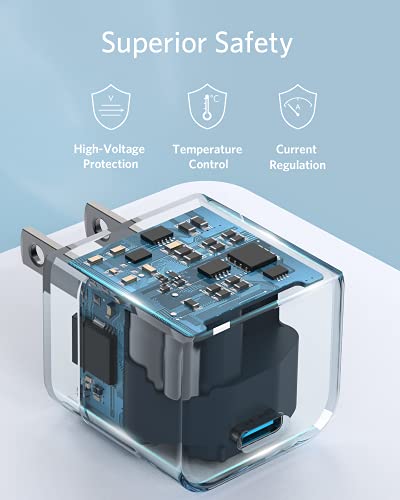 شاحن من أنكر بتقنية USB، متوافق مع الأجهزة اللوحية وآيفون وجالاكسي وبيكسل وآيباد، بمنفذ واحد