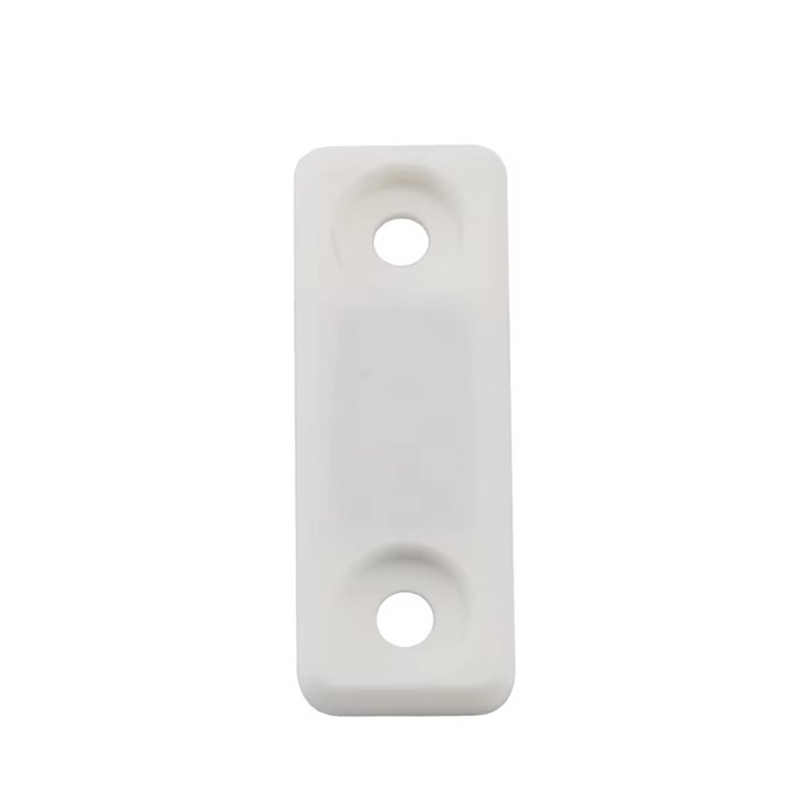 Sxolcoufoh Single Sided White Plastic Cabinet Door Magnetic Buckle Suction Lock Beadthin Single And Double-Sided 1Pcs(Single Sided)