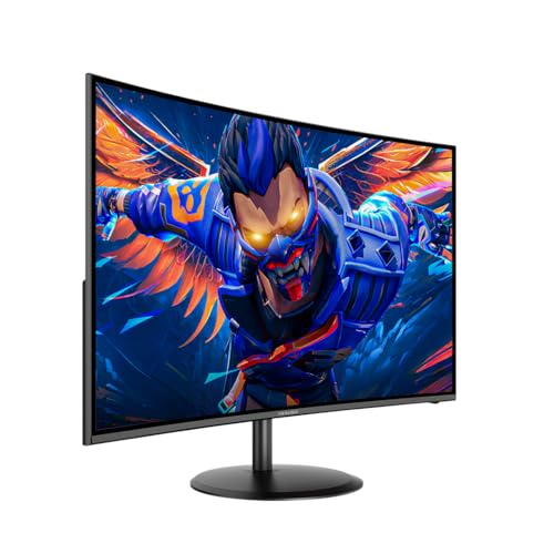 Image of Viewedge Curved Gaming Monitor 27 inch 180Hz, FHD 1080P VA Screen 1800R Computer Monitor, 1ms with FreeSync, Low Motion Blur, DisplayPort, HDMI Monitor, Built-in Speakers